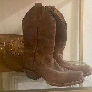 Authentic Leather Cowboy Boots